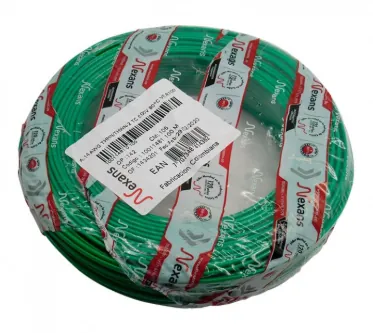 ALAMBRE CU THHN 90 C 14AWG VE  CENTELSA X 100 METROS