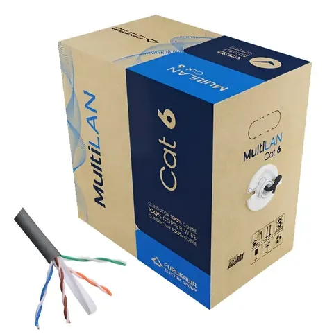CABLE UTP CAT 6 CMR GR X 305METROS MULTILAN