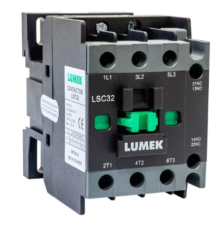 CONTACTOR TRIPOLAR (32A Ac3-50A Ac1) BOBINA 220 Vac LUMEK REF: LSC32-220V UE(50)